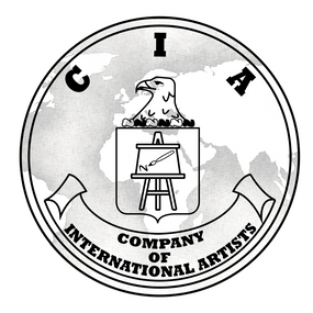 Black and white CIA badge